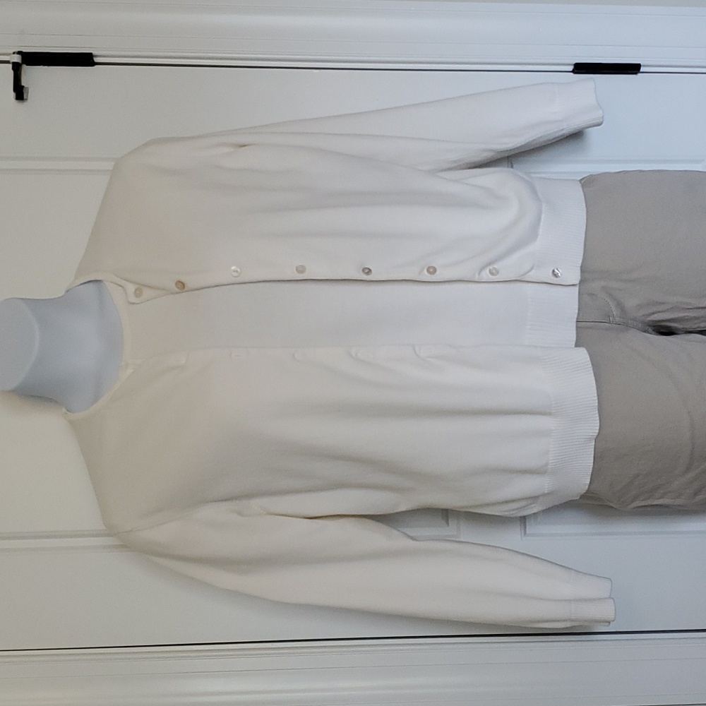 Cream cardigan set